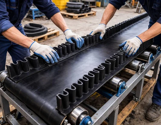 Установка гофробортов и перегородок